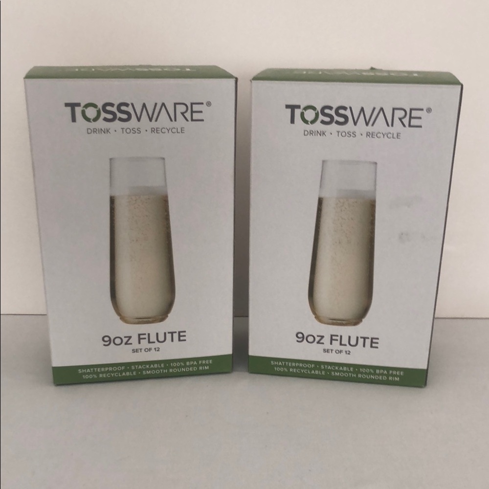 TOSSWARE 9oz Flutes